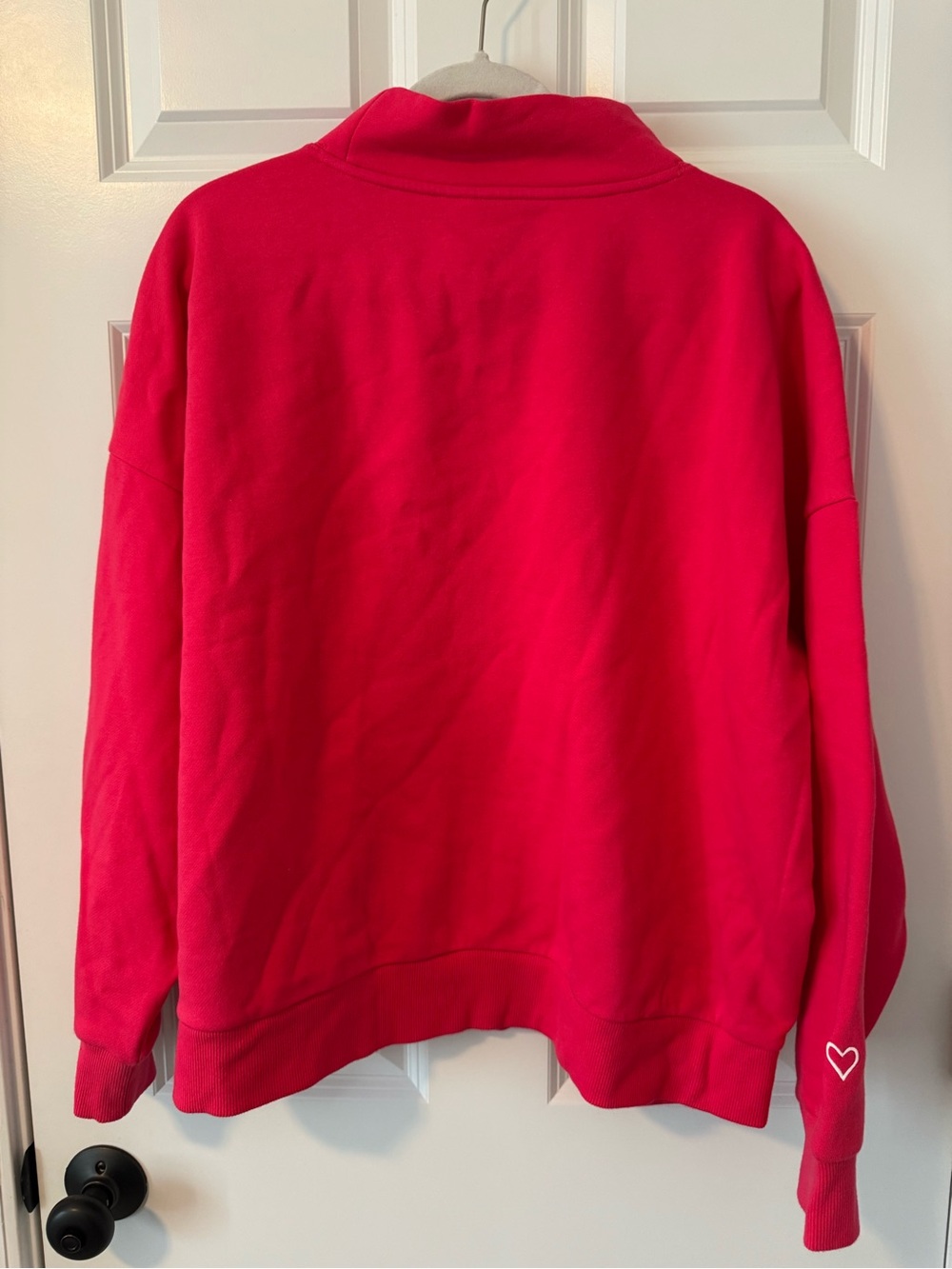 JoyLab Hot Pink Mockneck Sweatshirt - Picture 3 of 3